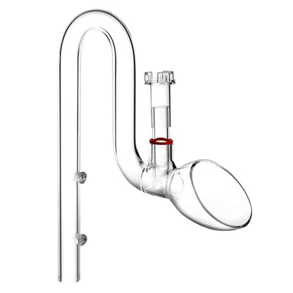 Glass Lily Pipe Outflow with Surface Skimmer for Planted Tank Aquarium (17mm for 16/22mm (5/8'' i.d.) tubing) - size: 17mm for 16/22mm (5/8'' i.d.) tubing