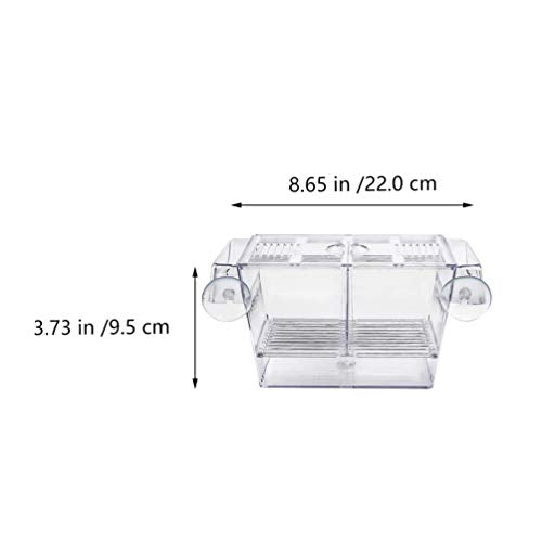 POPETPOP 1pc Fish Breeding Box Floating Incubator for Fry Cup Container for Betta and Guppy Fish
