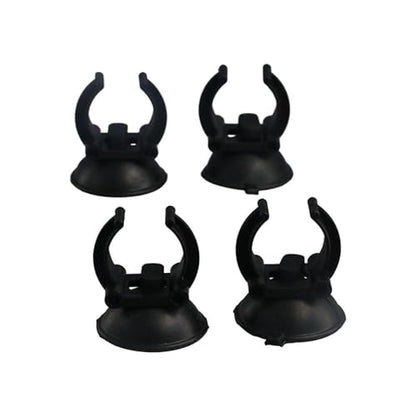 Fish Tank Aquarium Electric 4pcs/Set Air Line Pipe Sucker Black LED Lights Tubing Heater Clip
