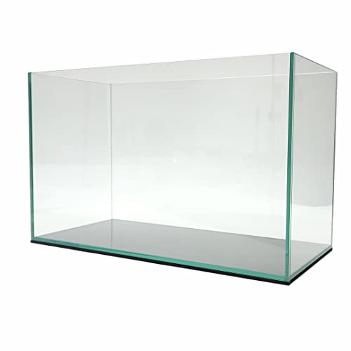 Lifegard Aquatics 10 Gallon Rimless Aquarium, Clear Glass, Ultra Clear Sealant Fish Tank, 5mm Thick with Dense Leveling Mat for Freshwater/Marine, Home or Office Decor (20.07"x9.84"x12.60") - size: 10 Gallons