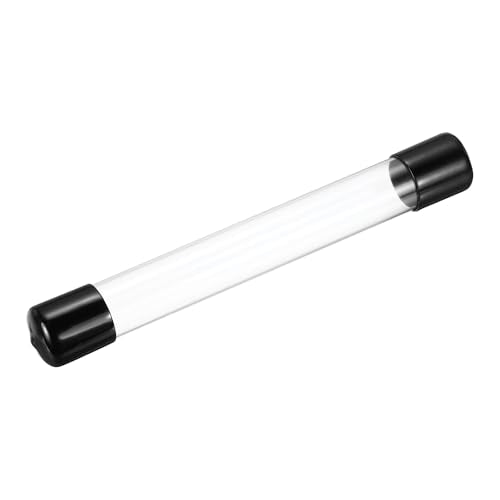MECCANIXITY Clear Storage Tube 22x24mm Small Plastic Round Tubing with Caps Rigid Bottle Container 200mm/8 Inch for Item Stored