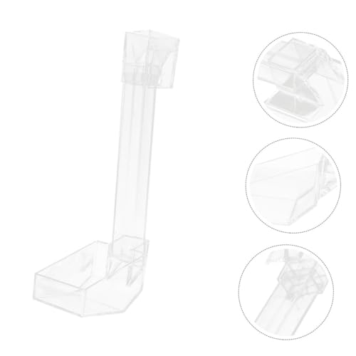 Acrylic Fish Feeder Tube 28cm Aquarium Shrimp Feeding Dispenser for Fish Tank Vacation Feeding