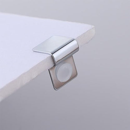 Kopida 4Pcs Household Fish Tank Brackets Glass Lid Clips Aquarium Cover Holders Silver Stainless Steel Aquariums Lid Support Aquarium Accessories