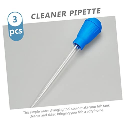 Abaodam 3pcs Fish Tank Cleaning Dropper Easy to Use Aquarium Water Changer and Feces Siphon for Efficient Tank Maintenance for Shrimp and Coral Feeding