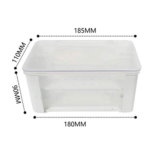 balacoo Fish Tank Waterfall Box Compact Filtration System for Clean Turtle Habitat Easy to Install Aquarium Accessory