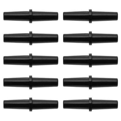 Plastic Hose Barb Fittings, 3/16" Stright Barb Connector Plastic Black, 10 Pcs - style: Straight