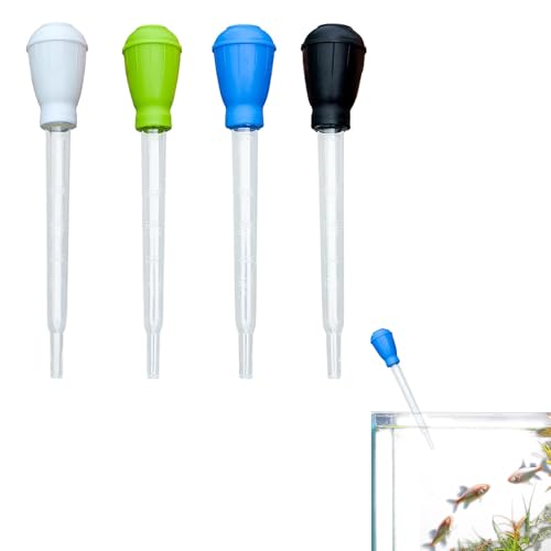 4Pcs Turkey Baster for Cooking, BPA-Free Turkey Baster Syringe, Oil Suction Tube with Measuring Lines, Multi-functional Aquarium Water Changing Dropper