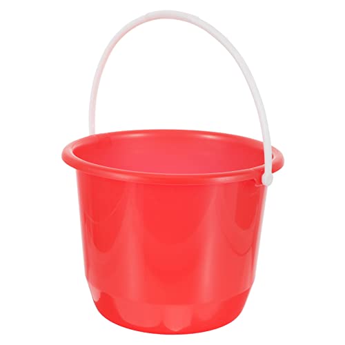 5L Plastic Bucket with Handle for Household Cleaning Gardening and Pet Care - Lightweight Multipurpose Water Pail for Indoor and Outdoor Use