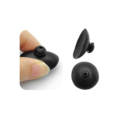 16PCS 28mm Dia Black Aquarium Suction Cup Clips, Soft Rubber Fish Tank Attachments for Pump Lines, Overhead Tube Organization and Aeration Setup
