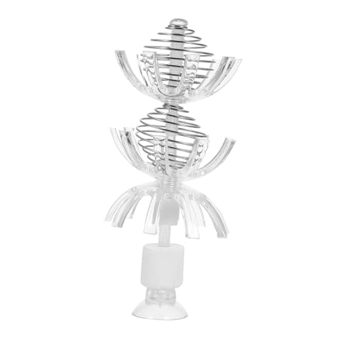 BESPORTBLE 1set Multifunctional Pet Feeder Cage for Aquariums Transparent Design with Cups for Feeding and Brine Shrimp Decorative Hideout for Shrimp and Fish Tanks