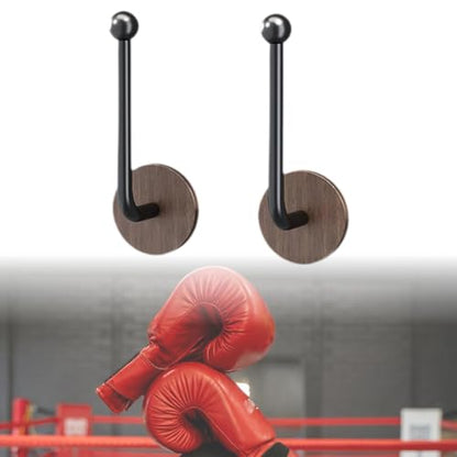 2 Pieces Boxing Glove Wall Hook Gear Organizer Dryer Display Stand Vertical Storage Rack PP Material Universal Fit Suitable for Home Gym Boxing