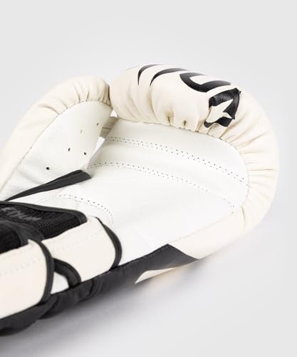 Venum Reverso Boxing Gloves - color: Snow White/Black, size: 10oz