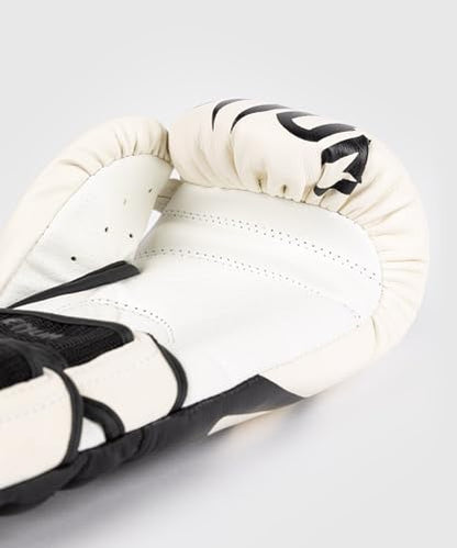 Venum Reverso Boxing Gloves - color: Snow White/Black, size: 10oz