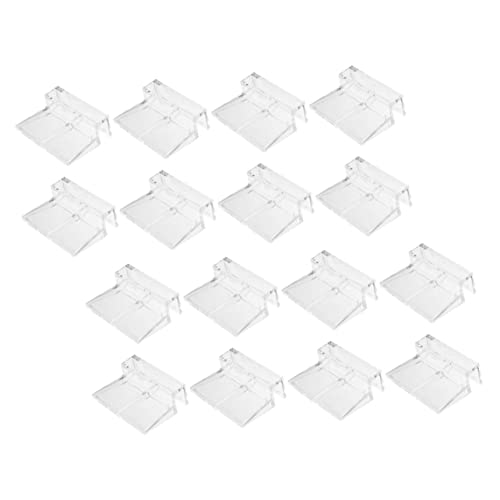 Generic 32pcs Aquarium Cover Clip Holders Fish Tank Lid Bracket Easy to Install Acrylic Support for Aquariums and Fish Tanks