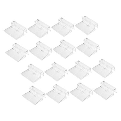 Generic 32pcs Aquarium Cover Clip Holders Fish Tank Lid Bracket Easy to Install Acrylic Support for Aquariums and Fish Tanks