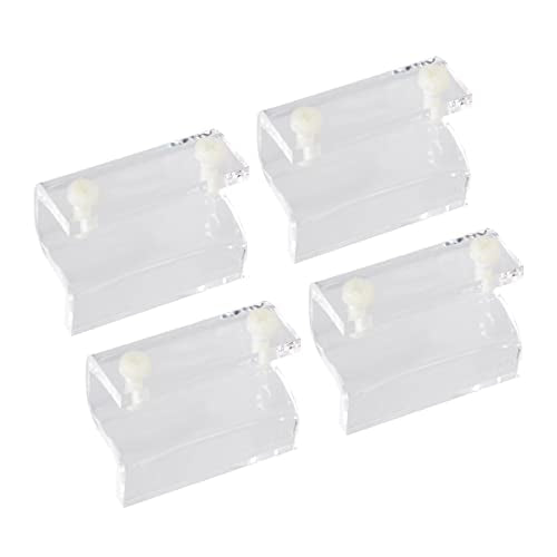 4pcs Acrylic Fish Tank Cover Holder Bracket for Open Aquariums Support Tool for Turtle Tanks and Pet Containers Stable and Design