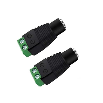 DC Power Connector 12V 5.5mm x 2.1mm, Female Power Jack Adapter 10Pcs for Led Strip CCTV Security Camera Cable Wire Ends Plug
