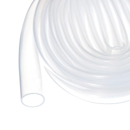 1m(3.3ft) 12mm(1/2") ID x 14mm(9/16") OD Silicone Tubing Clear Industrial Plastic Tubing Pure Silicone Hoses for Pump Siphoning Draining Irrigation Brewing - color: Clear, size: 1/2" x 9/16"