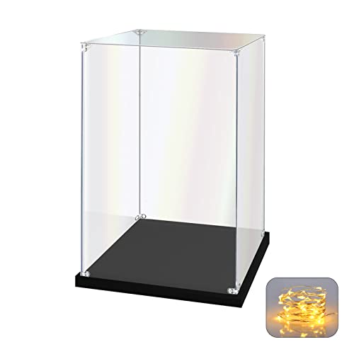 KOLIPI Acrylic Display Case for Collectibles, Clear Display Box 8x8x12 in - size: 8x8x12 inches