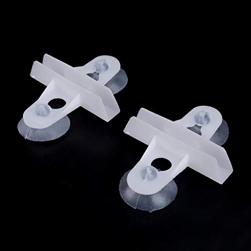 5 Pack Aquarium Isolation Plate Fish for Tank Divider Clip 1.2in Suction Cup Dividers Holder Bracket Plastic Sheet Holde Aquarium Heater Light Thermometers Gravel Sand Decorations