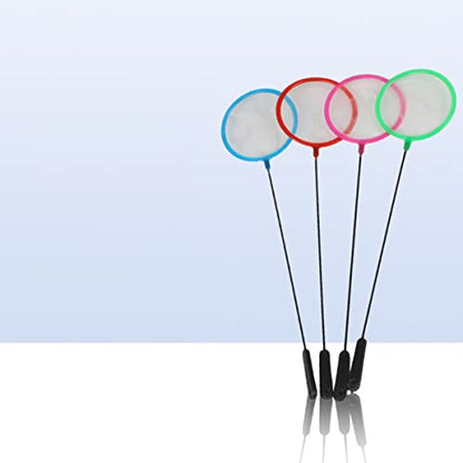 Balacoo 5pcs Fine Color Skimming Artemia Small Shrimp Pond Aquarium Brine Tackle Long Accessory Random for Network Sieves Catch Tank Tools Net with Mesh Hatchery Creek Tool Fish