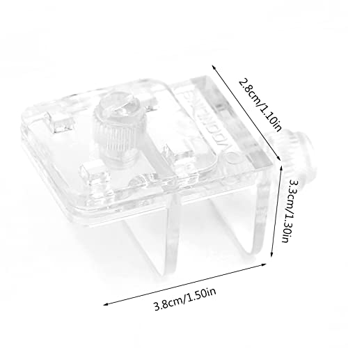 2pieces Aquarium Net Clamp Clear Mesh Netting Fish Tank Anti-Jumping Clamp Anti-Escape Replacement Clips Fish Tank Glass Cover Clips