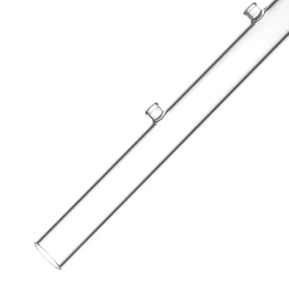 LINLAN 9.84 Inch Glass Shrimp Feeder, Aquarium Feeding Tube and Square Bowl with Two Suction Cups to Prevent Food from Spreading, for Crystal Shrimp and Cherry Shrimp - size: 25CM