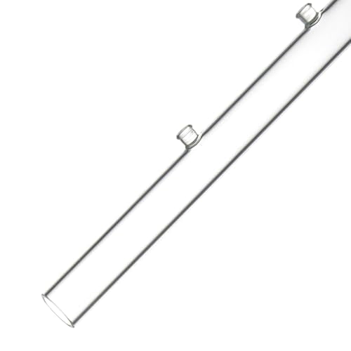 LINLAN 7.78 Inch Glass Shrimp Feeder, Aquarium Feeding Tube and Square Bowl with Two Suction Cups to Prevent Food from Spreading, for Crystal Shrimp and Cherry Shrimp - size: 20CM