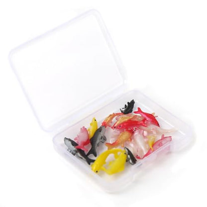20 Pcs Mini Koi Fish Plastic Animals Goldfish Ornament Supplies for Fish Tank DIY Decorations Gifts