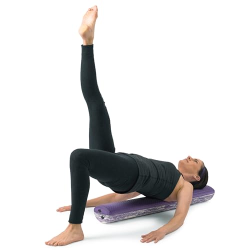 OPTP SMARTROLLER – Two-in-One Moderately Firm Foam Roller, Purple, 36"