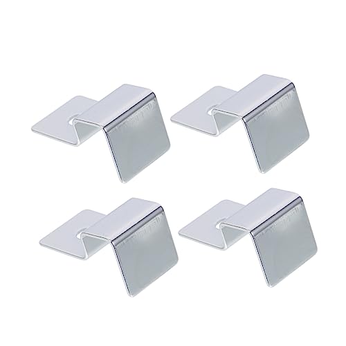 Happyyami 4pcs Stainless Steel Aquarium Lid Support Racks Practical Fish Tank Cover Holders for Glass Covers Suitable for Aquariums and Turtle Tanks