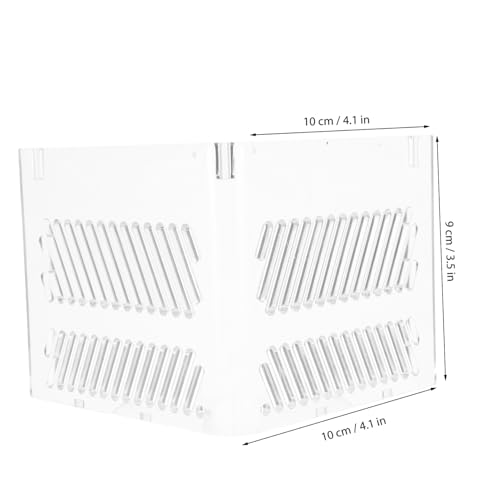 Toyvian Aquarium Divider Tray Acrylic Fish Tank Grid for Clean Healthy Environment
