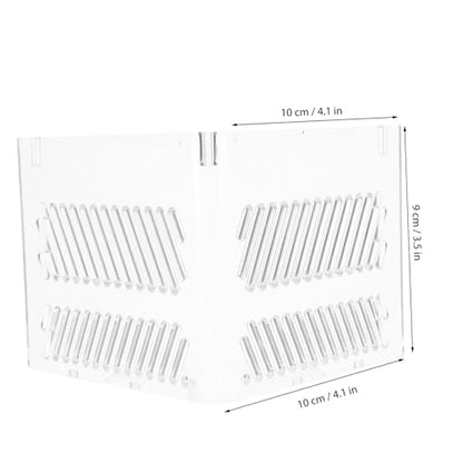 Toyvian Aquarium Divider Tray Acrylic Fish Tank Grid for Clean Healthy Environment
