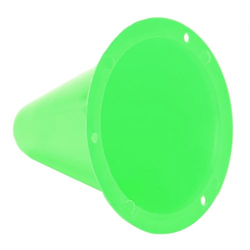 10pcs Football Cones Soccer Training Discs Football Marker Poles Flat Square Bottom Stackable for Soccer Training - color: Green