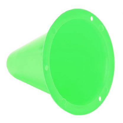 10pcs Football Cones Soccer Training Discs Football Marker Poles Flat Square Bottom Stackable for Soccer Training - color: Green