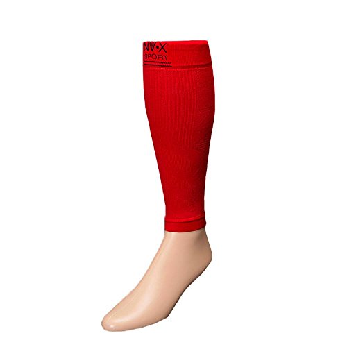 Leg Sleeves 15-20MMHG Compression Enhanced Performance and Protection, Acid Red, Small - color: Acid Red, size: Small