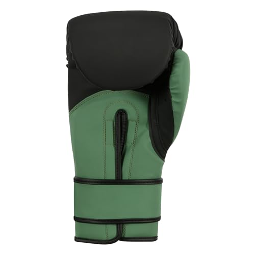 TITLE Boxing Conquest Training Boxing Gloves - color: Black/Green, size: 18 oz