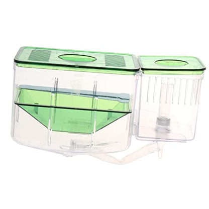 Fish Bowl Vase Aquarium Fish Tank Automatic Circulation Breeding Rearing Box Hatching Tool Aquarium for Home Decoration Small Fish Tank Starter Kit