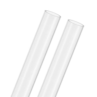 M METERXITY 2-Pack Clear Rigid Acrylic Pipe, 20mm[0.79"] ID x 24mm[0.94"] OD Plastic Round Tube for Water Cooling System/Lamps/Fountains/Aquariums/Display Stand, Acrylic Tubing [305mm/12IN] - size: 20mm ID x 24mm OD