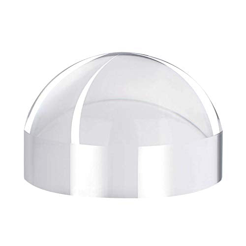 6X Crystal Dome Magnifying Glass Acrylic Optical Magnifier, 80MM Desk Reading Loupe Paperweight Half Ball Lens Magnifier for Reading Newspaper Stamps Maps