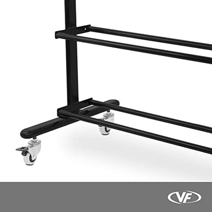 Valor Fitness 4-Tier Exercise Ball Storage Rack with Wheels – Holds Up to 20 Medicine, Slam, and Wall Balls – Durable Home Gym Sports Equipment Organizer