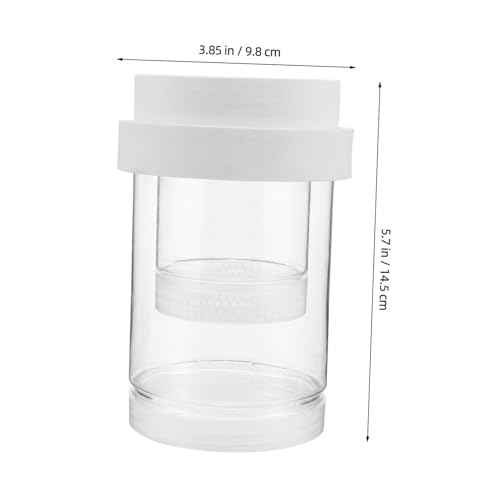 BESPORTBLE 1 Set Floating Fish Breeding Box Aquarium Isolation Incubator for Fry Clownfish Guppy Betta and Shrimp Easy Clean Automatic Water Level Sturdy Design - size: 14.50X9.80X9.80CM