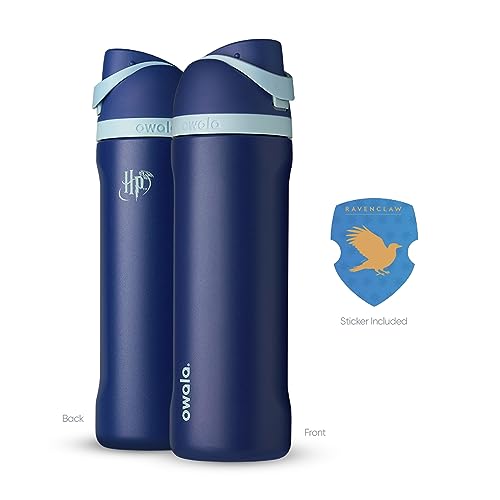 Owala Harry Potter FreeSip Stainless Steel Water Bottle 24 oz Ravenclaw - color: Ravenclaw, size: 24 Ounces