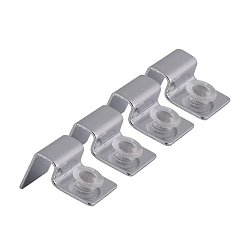 NOLITOY 2sets Aquarium Clips 6mm Fish Tank Glass Cover Holders Tank Lid Support Clips 4pcs*2