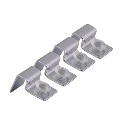 NOLITOY 2sets Aquarium Clips 6mm Fish Tank Glass Cover Holders Tank Lid Support Clips 4pcs*2