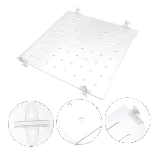 ORFOFE 1set Fish Tank Segregation Board Easy Install Isolation Plate for Mixed Breeding Fixed Clips Increases Fish Survival Rate by Separating Aggressive Species