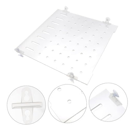 ORFOFE 1set Fish Tank Segregation Board Easy Install Isolation Plate for Mixed Breeding Fixed Clips Increases Fish Survival Rate by Separating Aggressive Species