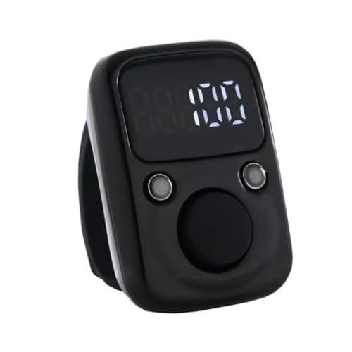 Hand Counter Clicker Portable Hand Finger Counting Clicker - color: Black