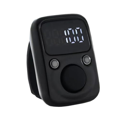 Hand Counter Clicker Portable Hand Finger Counting Clicker - color: Black