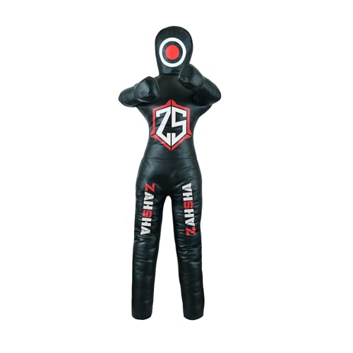 BJJ Wrestling Grappling Throwing Dummy Bag, Unfilled, PU Leather - size: 48 inches| 120cm|4 Feet